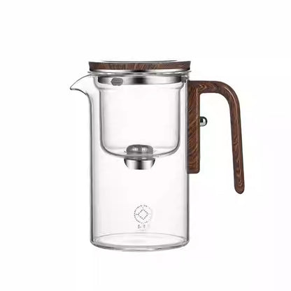 【数量限定】Serenity Tea Pot｜ボタン式ガラスティーポット｜茶葉分離ティーポット